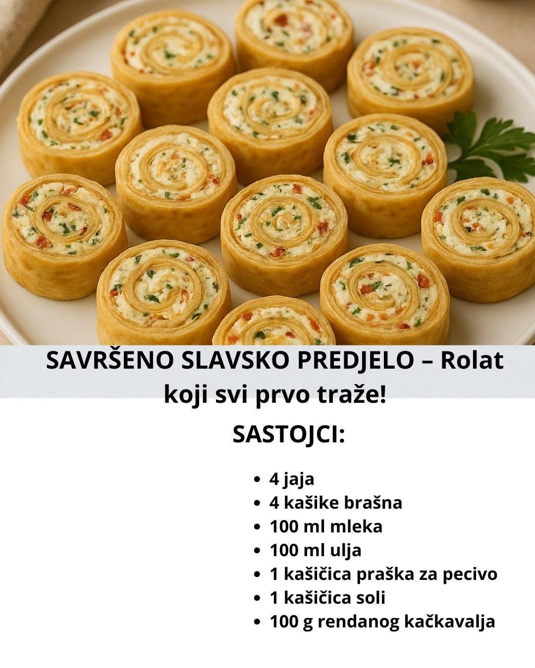 Predjelo koje oduševljava – mekani rolat koji se topi u ustima!