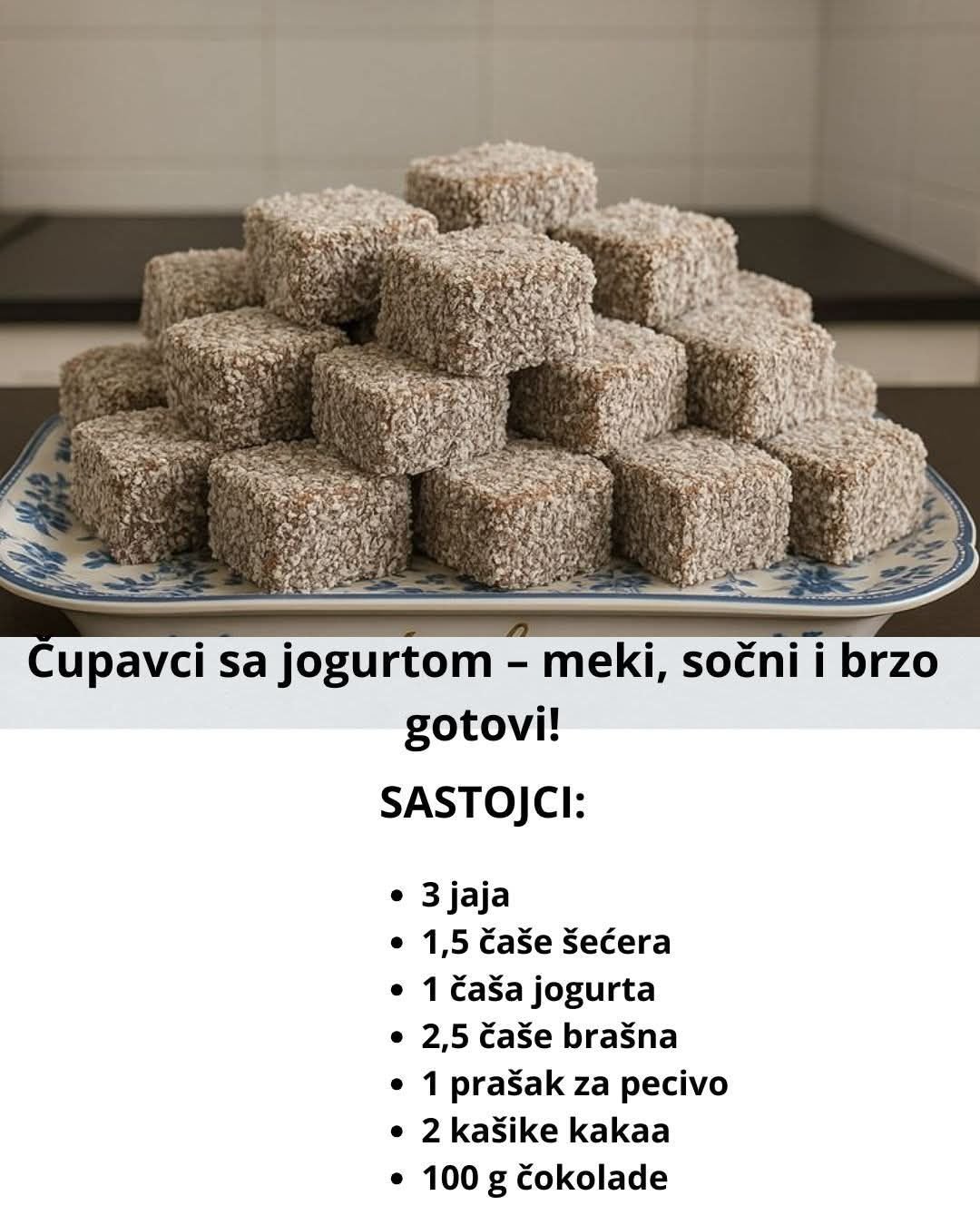 Čupavci sa jogurtom – meki, sočni i brzo gotovi!
