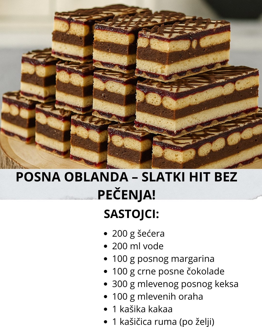 POSNA OBLANDA – SLATKI HIT BEZ PEČENJA!