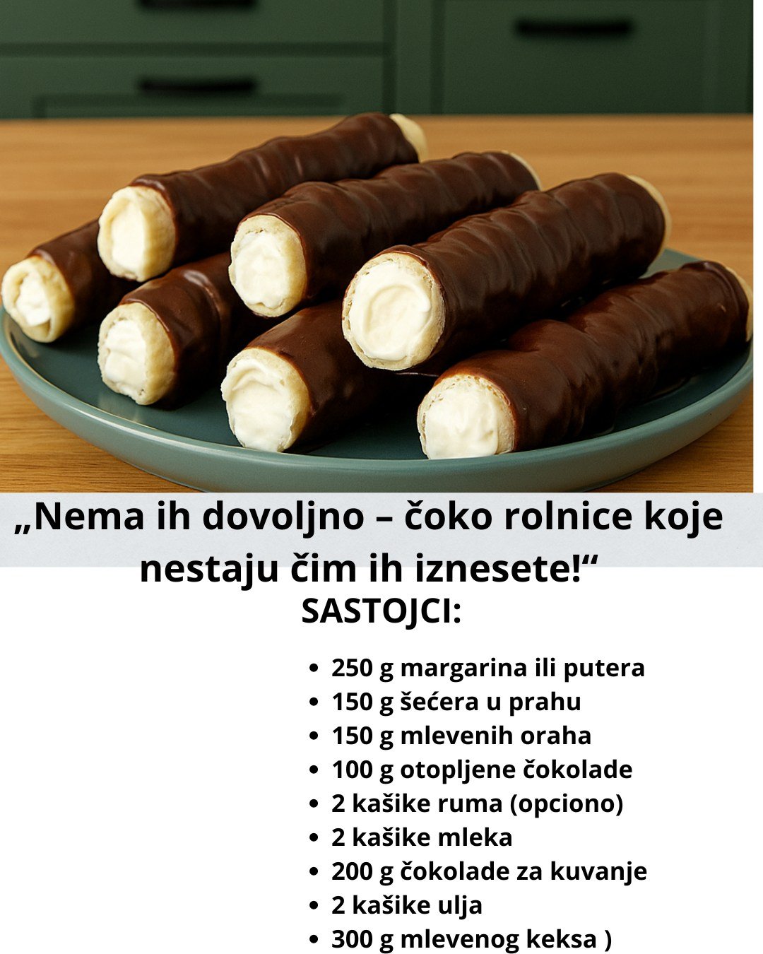„Nema ih dovoljno – čoko rolnice koje nestaju čim ih iznesete!“
