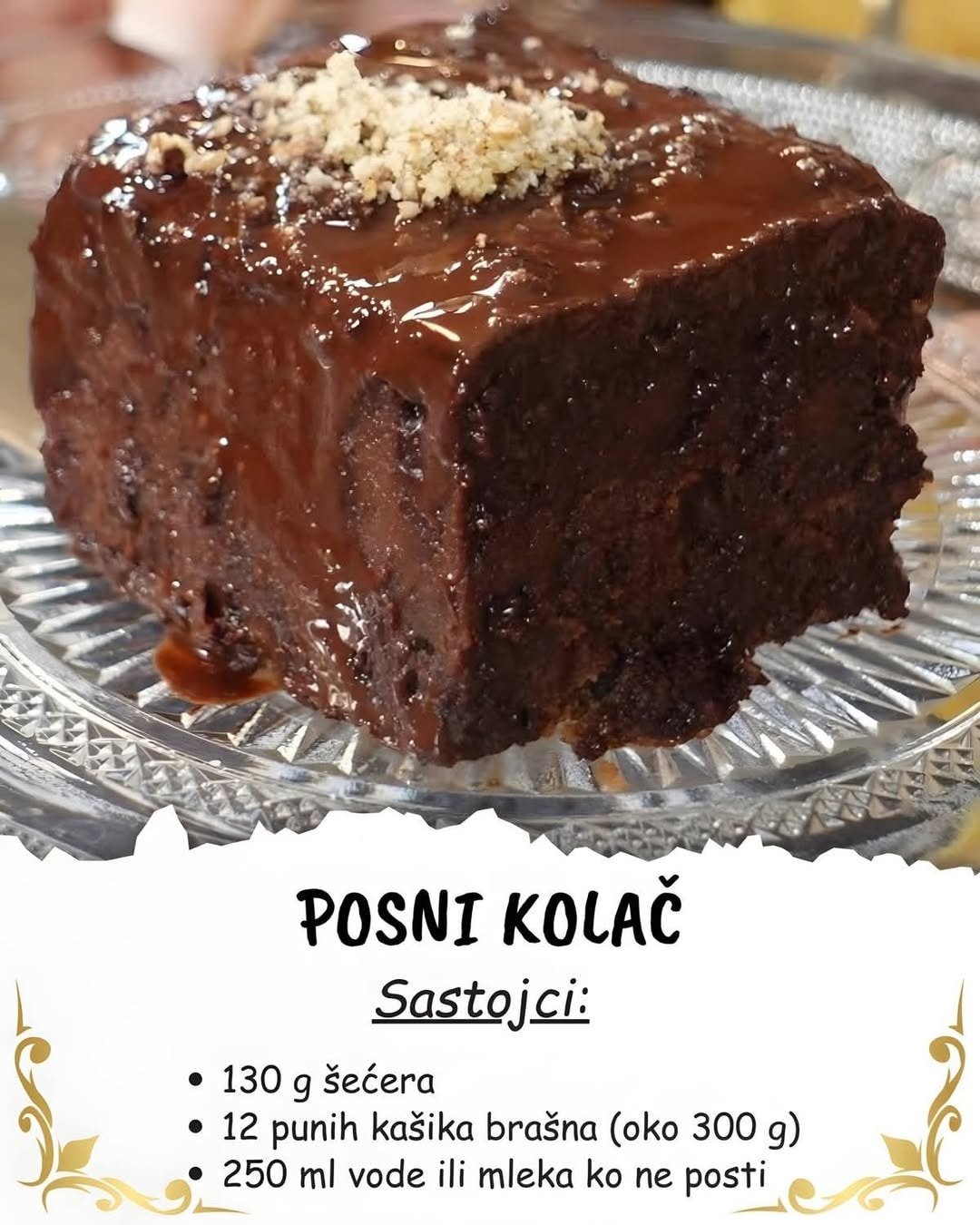Posni kolač – sočan, čokoladni i neverovatno jednostavan