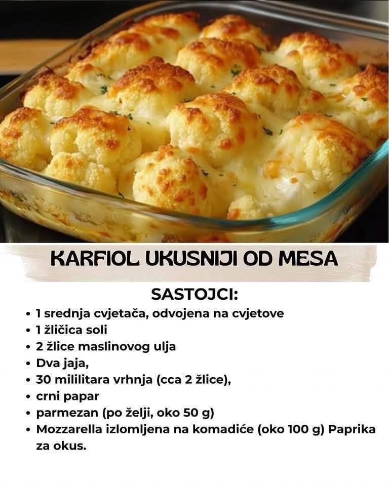 Karfiol ukusniji od mesa: Spremite ga po ovom receptu i oduševite svoje ukućane…