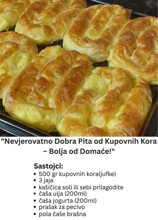 Nevjerovatno Dobra Pita od Kupovnih Kora – Bolja od Domaće!