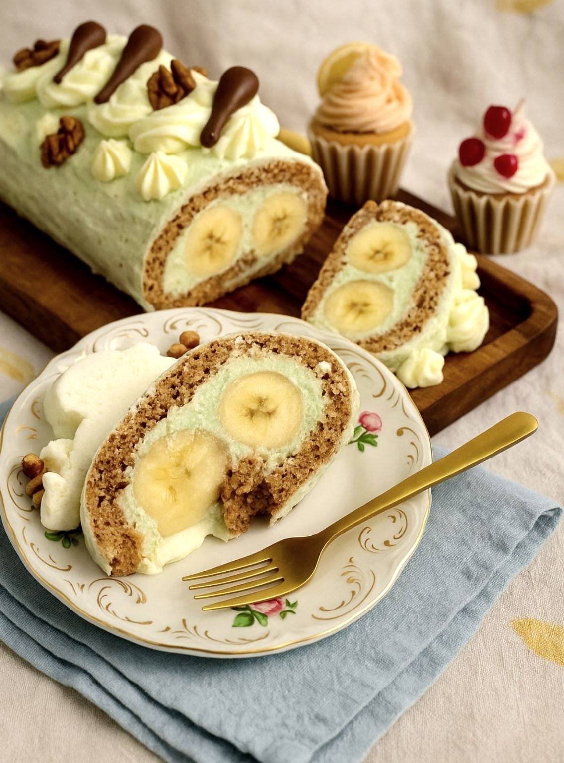 Recept za roladu sa bananama i pistacijama