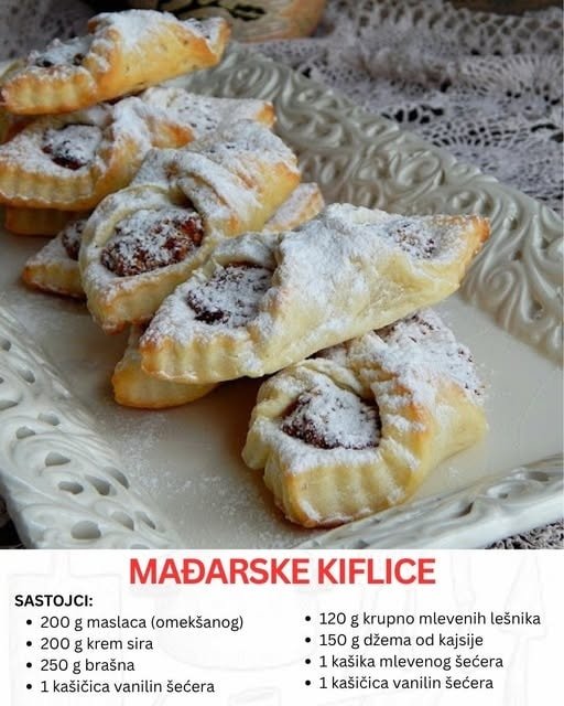 MAĐARSKE KIFLICE – TRADICIONALNI SLATKI ZALOGAJ KOJI SE TOPI U USTIMA