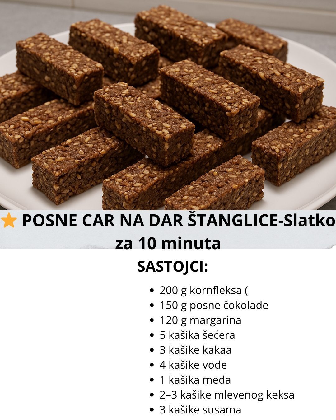 POSNE CAR NA DAR ŠTANGLICE