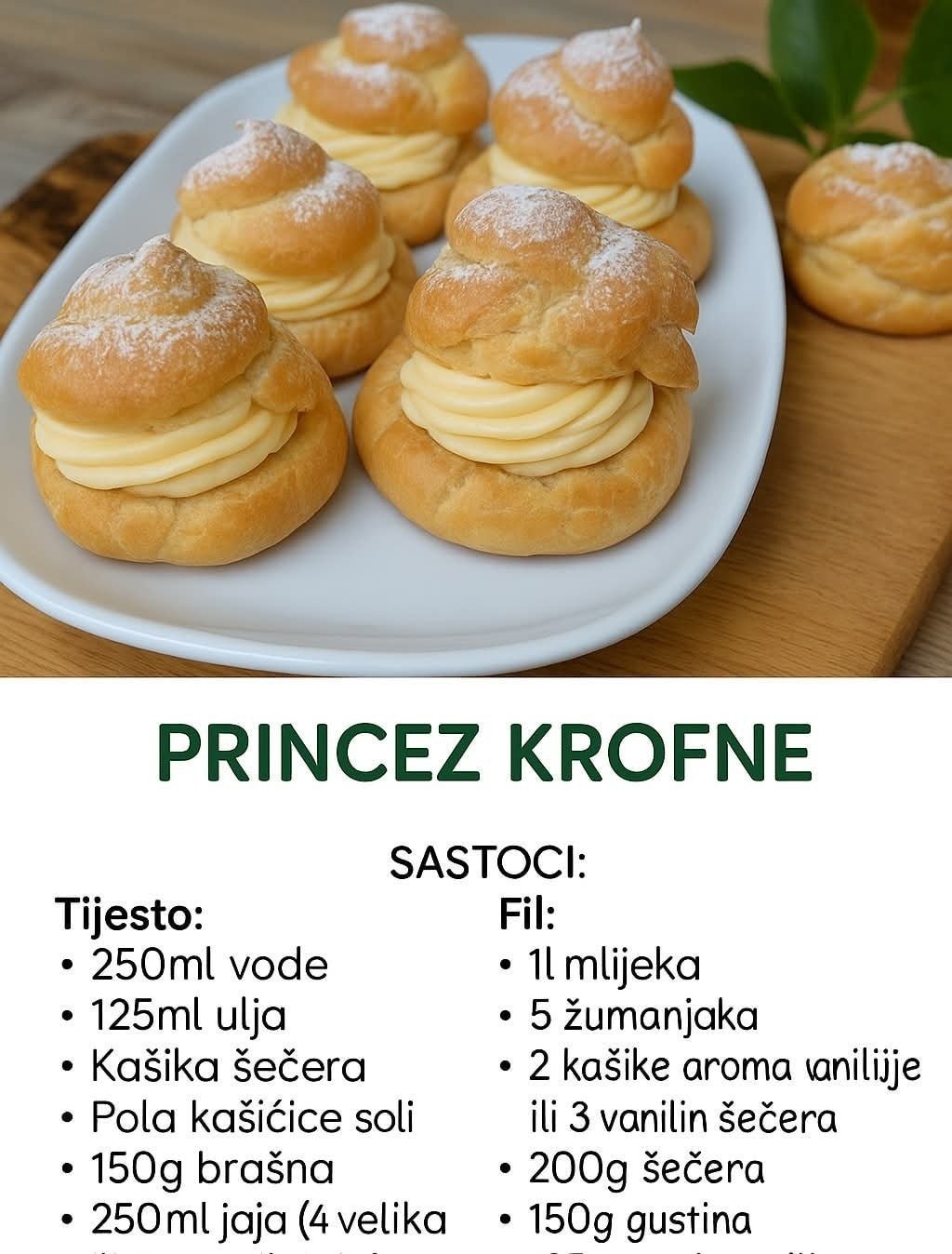 Princez krofne – Recepta po kojem će uvijek uspjeti!