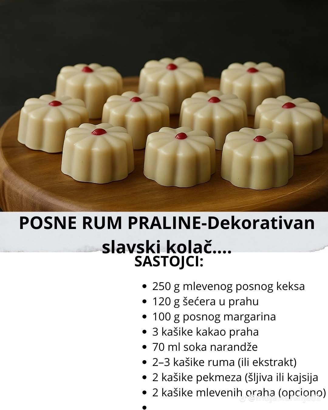 POSNE RUM PRALINE – Elegantna poslastica za svaku svečanu trpezu