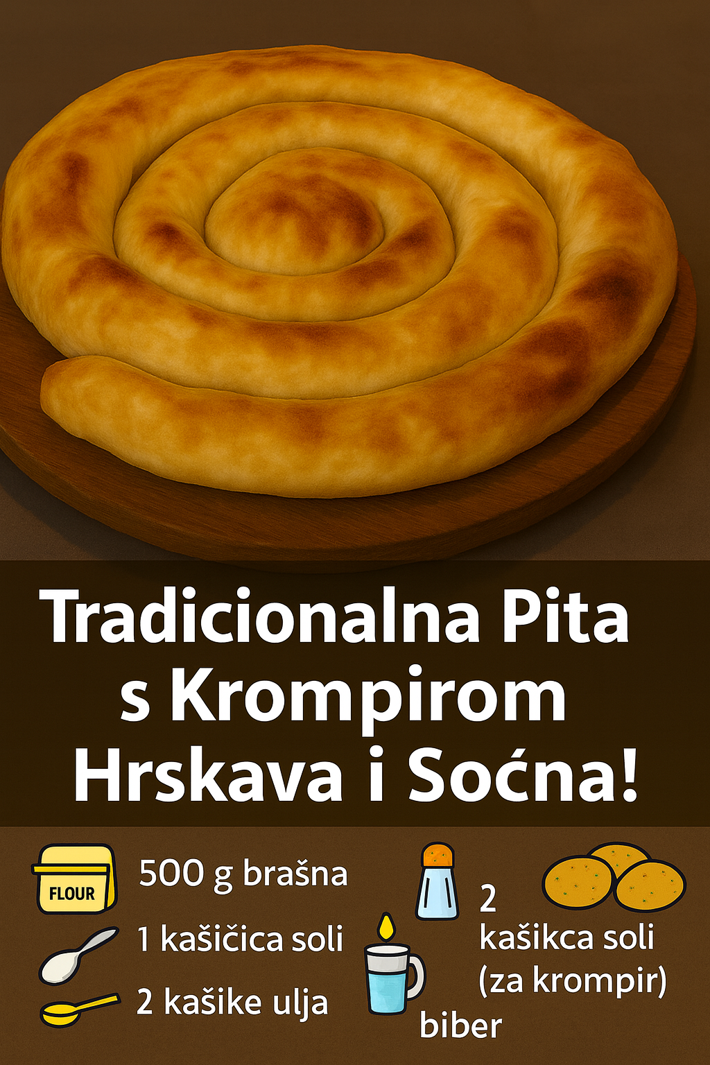 Tradicionalna Pita s Krompirom – HrsKava i Sočna!