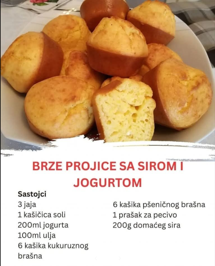 BRZE PROJICE SA SIROM I JOGURTOM – SAVRŠEN BRZI ZALOGAJ