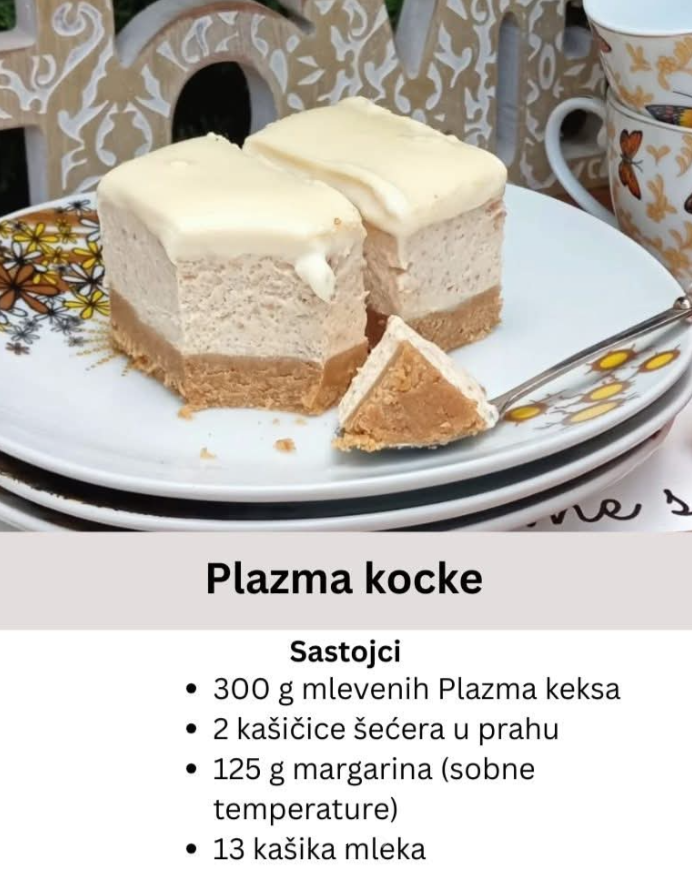 Plazma kocke – jednostavan i neodoljivo ukusan desert