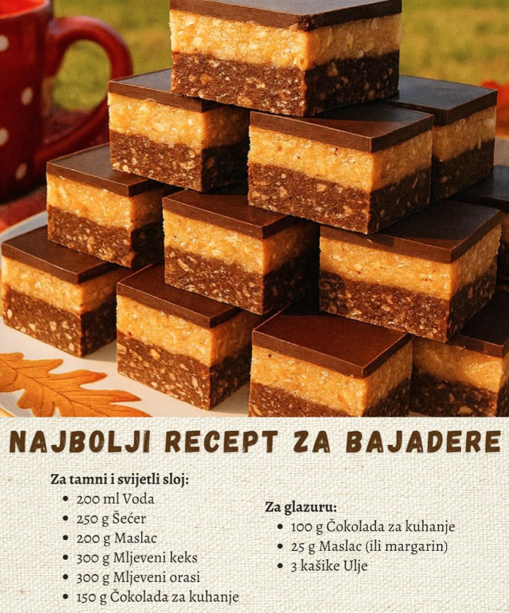 NAJBOLJI RECEPT ZA BAJADERE