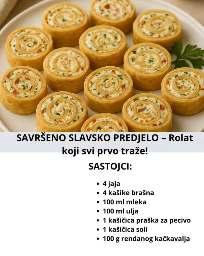 SAVRŠENO SLAVSKO PREDJELO – Rolat koji svi prvo traže!