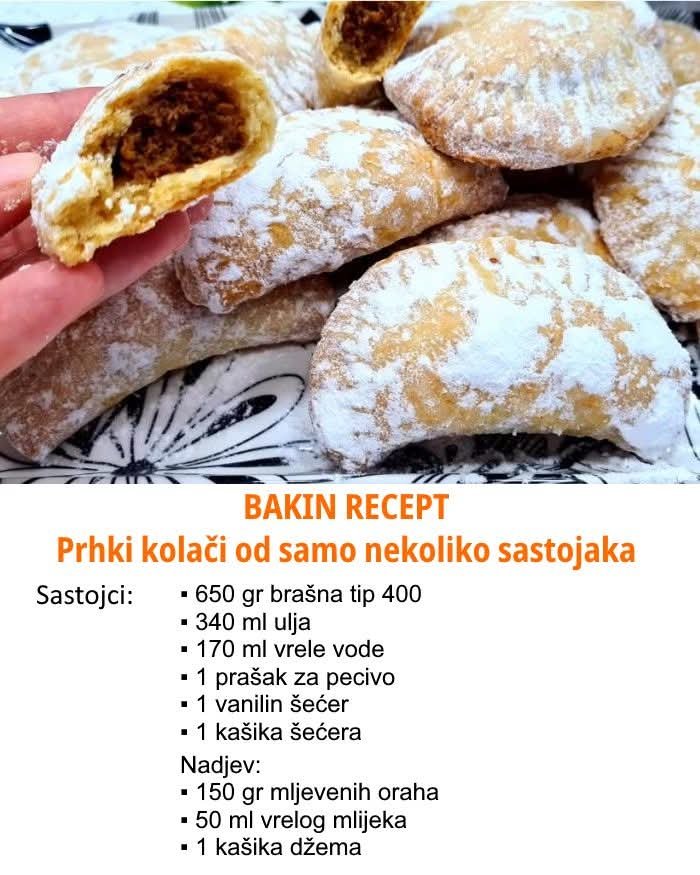 BAKIN RECEPT – Prhki kolači od samo nekoliko sastojaka