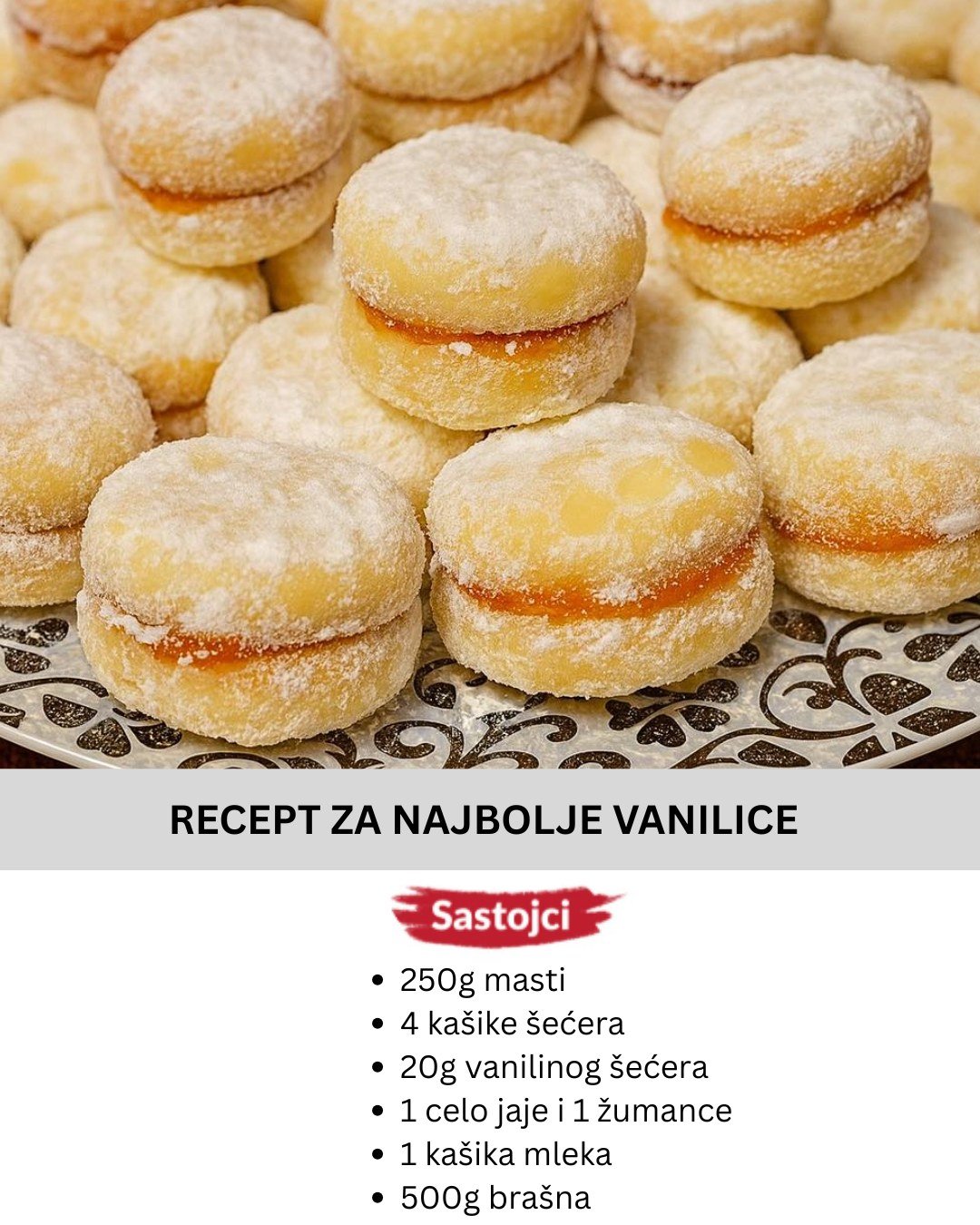 NAJBOLJE DOMAĆE VANILICE – TRADICIONALNI RECEPT