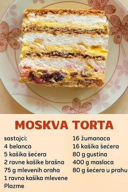 MOSKVA TORTA – kraljica svečanih trpeza