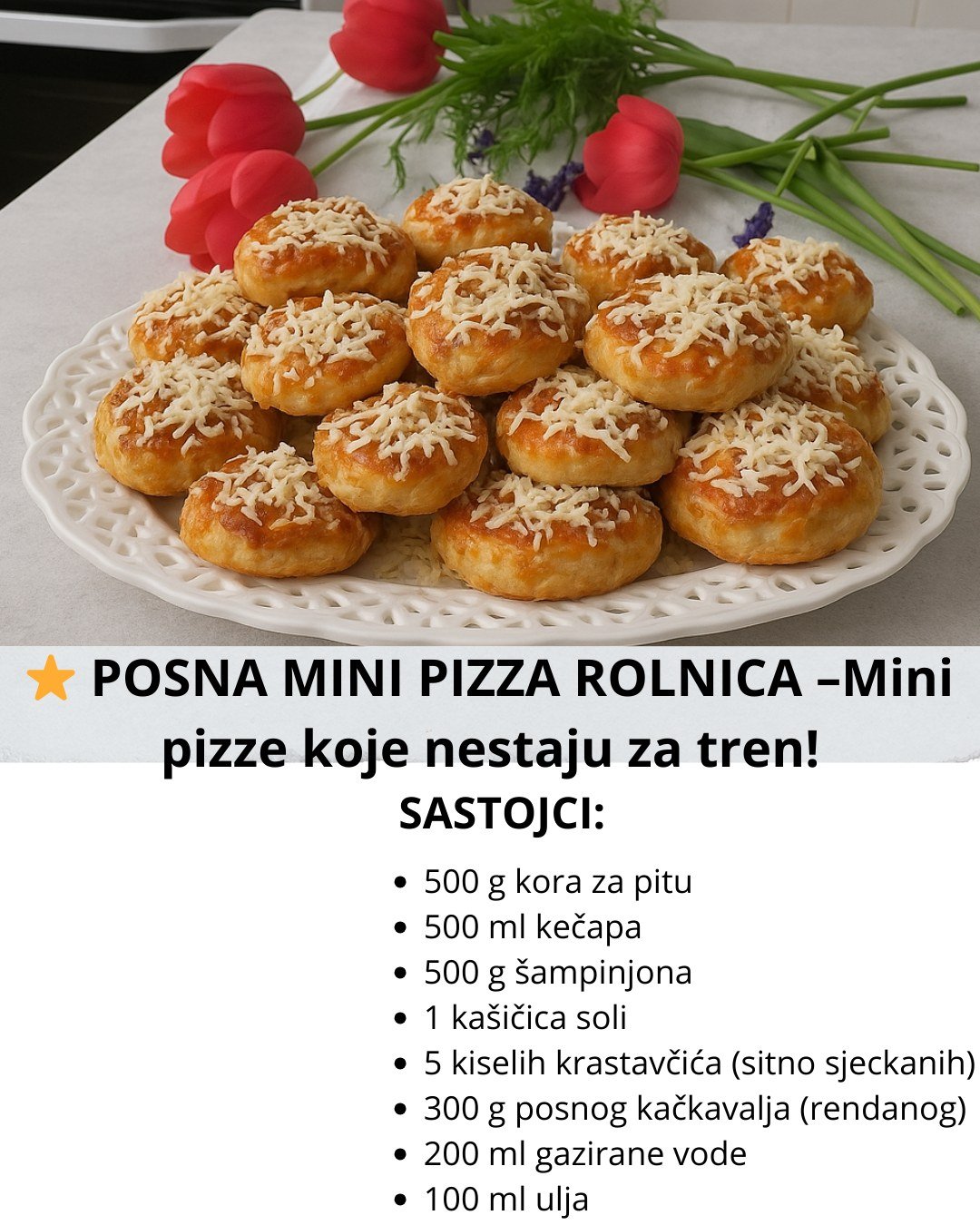 POSNA MINI PIZZA ROLNICA – Mini pizze koje nestaju za tren!