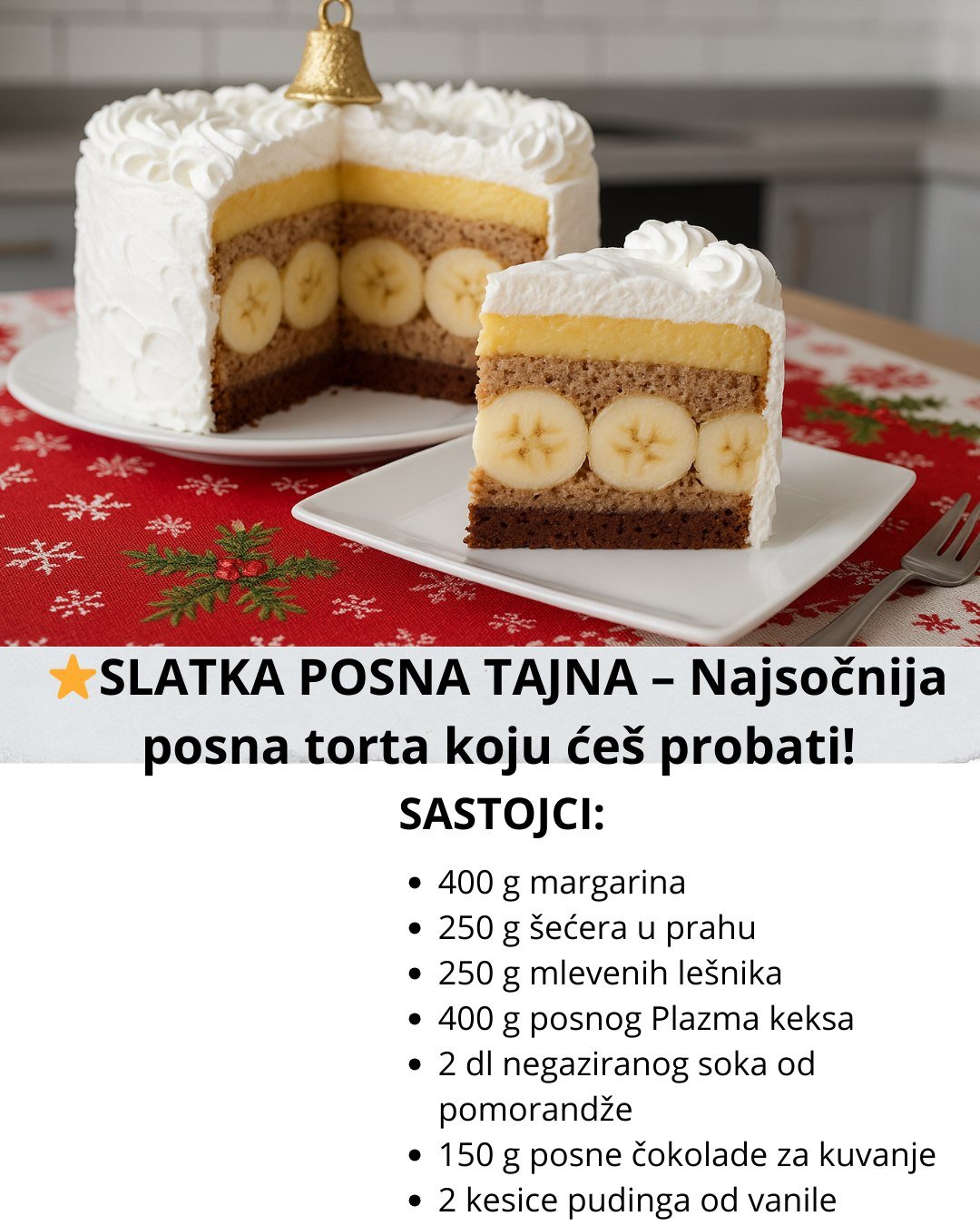 SLATKA POSNA TAJNA – Najsočnija posna torta koju ćeš probati!