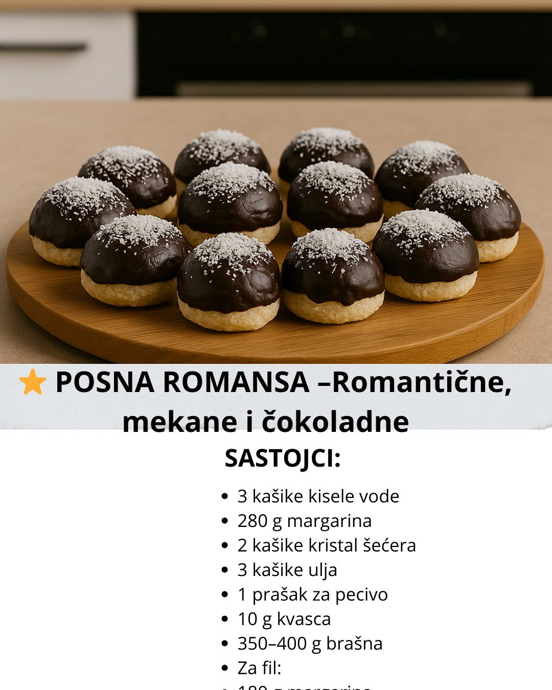 POSNA ROMANSA – Romantične, mekane i čokoladne poslastice
