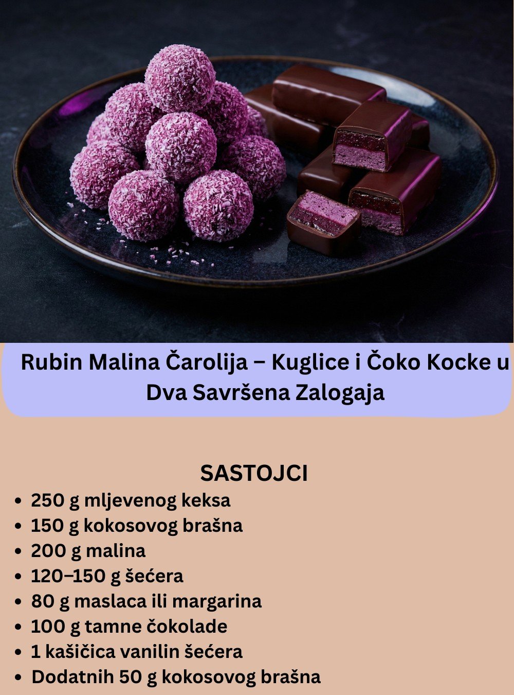 RUBIN MALINA ČAROLIJA – Dva Deserta, Jedna Baza, Beskrajni Užitak!