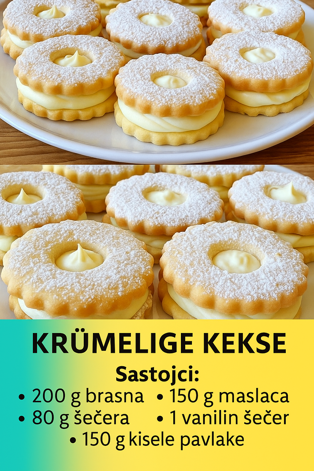 KRÜMELIGE KEKSE – Najmekši, Mirisni i Neodoljivi Keksi koji se Topе u Ustima