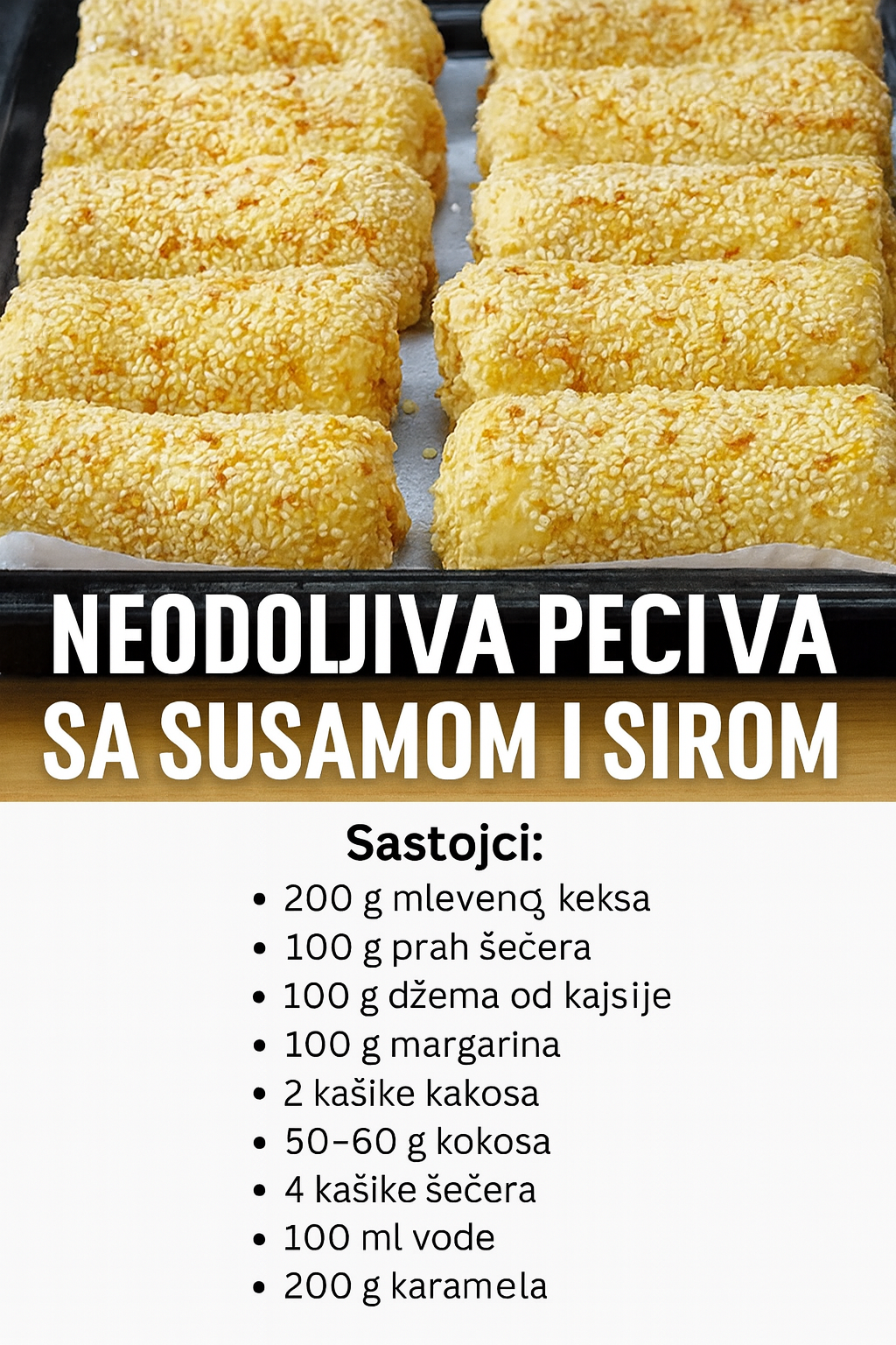 NEODOLJIVA PECIVA SA SUSAMOM I SIROM – BRZO, MEKO I NEVEROVATNO UKUSNO!