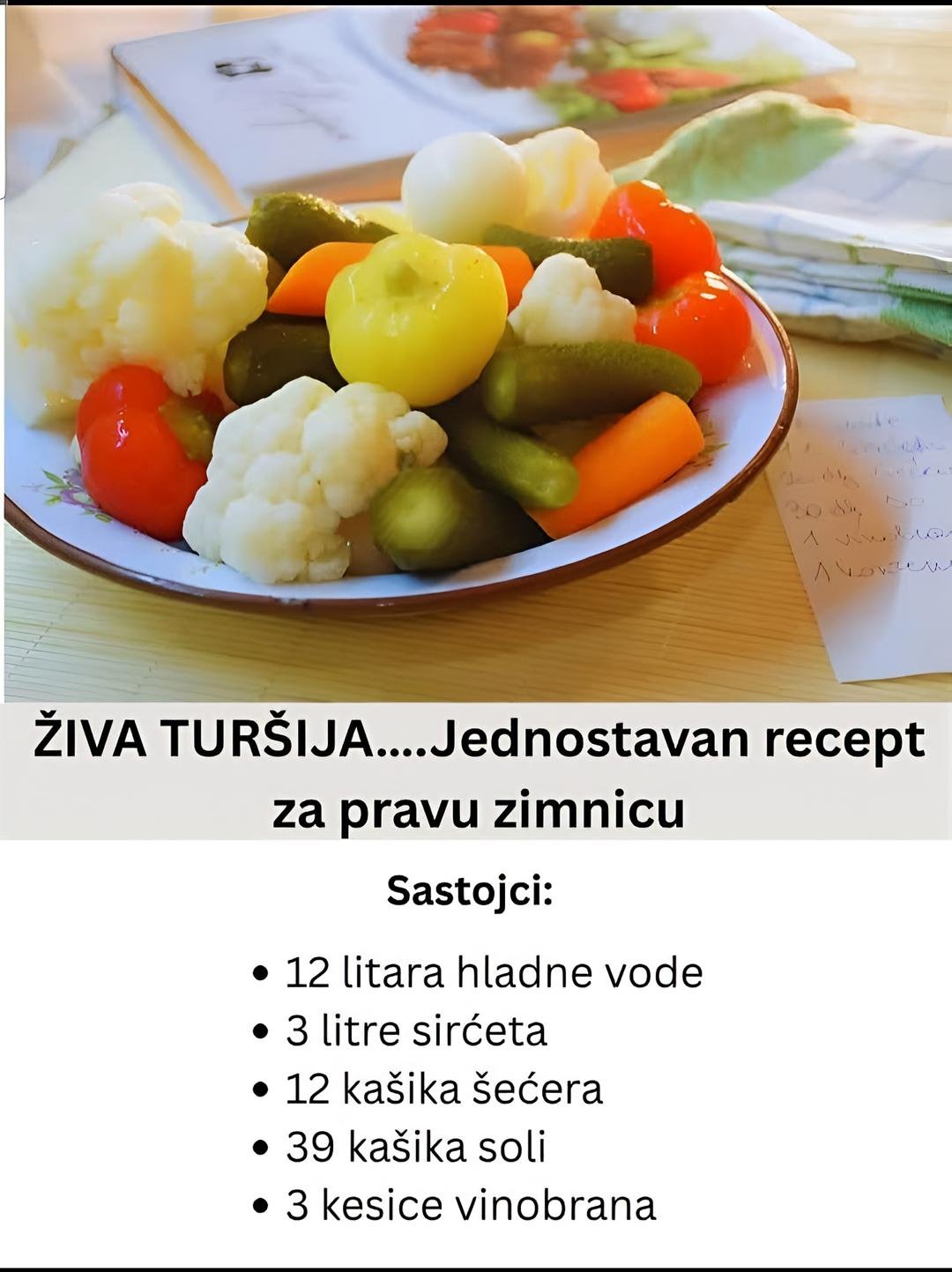 ŽIVA TURŠIJA – Jednostavan, Proveren i Savršen Recept za Pravu Zimnicu