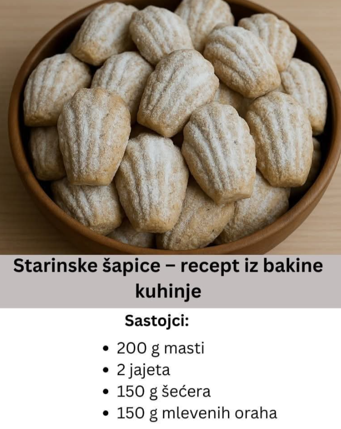 Starinske šapice – recept iz bakine kuhinje